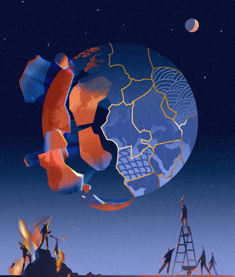 Illustration by Olga Aleksandrova for Noema Magazine.