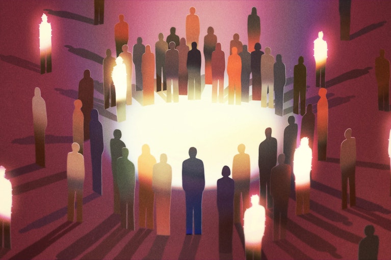 Artwork by Ibrahim Rayintakath for Noema Magazine.