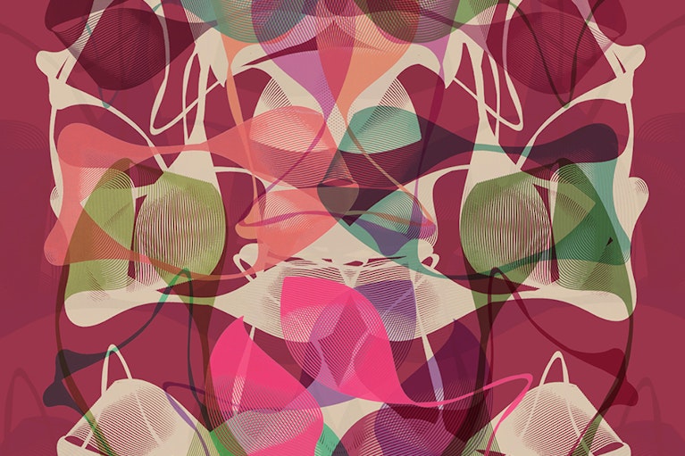 Artwork by Kate Banazi for Noema Magazine's article on artificial intelligence.